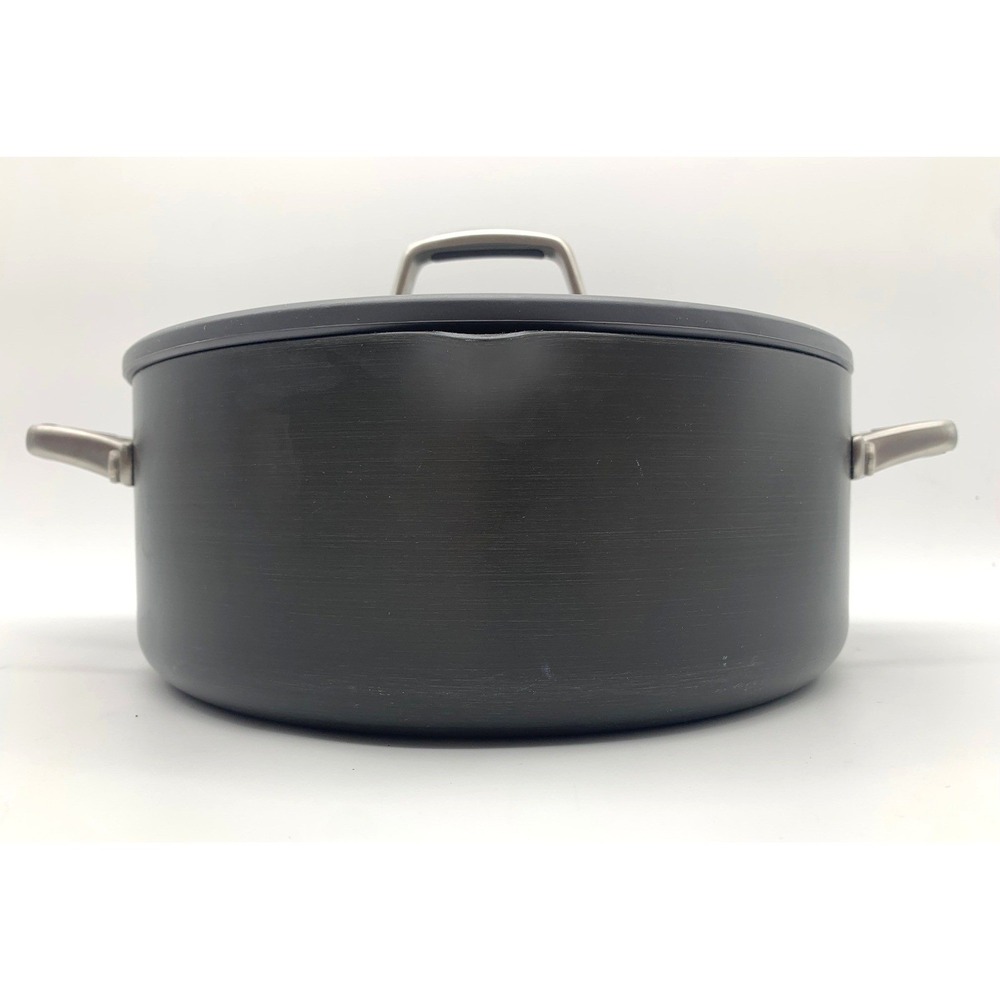 Calphalon Hard Anodized Dutch Oven 5 Qt 8785 with Glass Straining Lid Nonstick - Picture 4 of 11